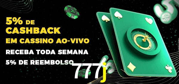 Promoções do cassino ao Vivo 777j